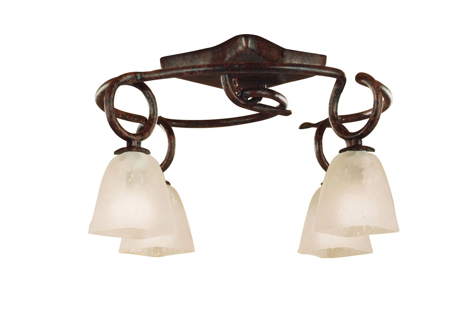Mantra - Oberture Ceiling 4 Light E14, Brown/Black Oxide (Mantra M2002) - Luminosity Designs Ltd