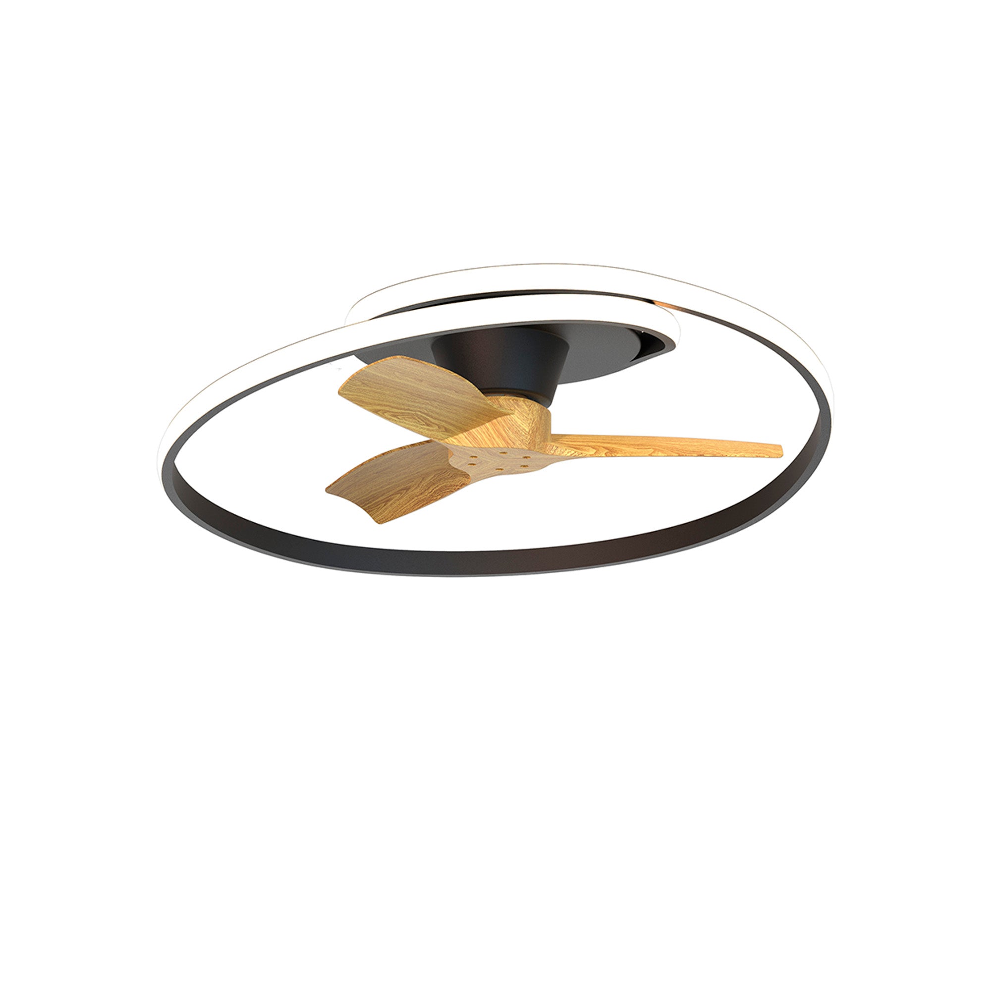 Mantra Ocean 78cm 60W LED Dimmable Ceiling Light With Built-In 35W DC Reversible Fan, Wood, 4200lm