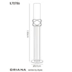 Diyas Home - Oriana Floor Lamp Candle Holder - Luminosity Designs Ltd