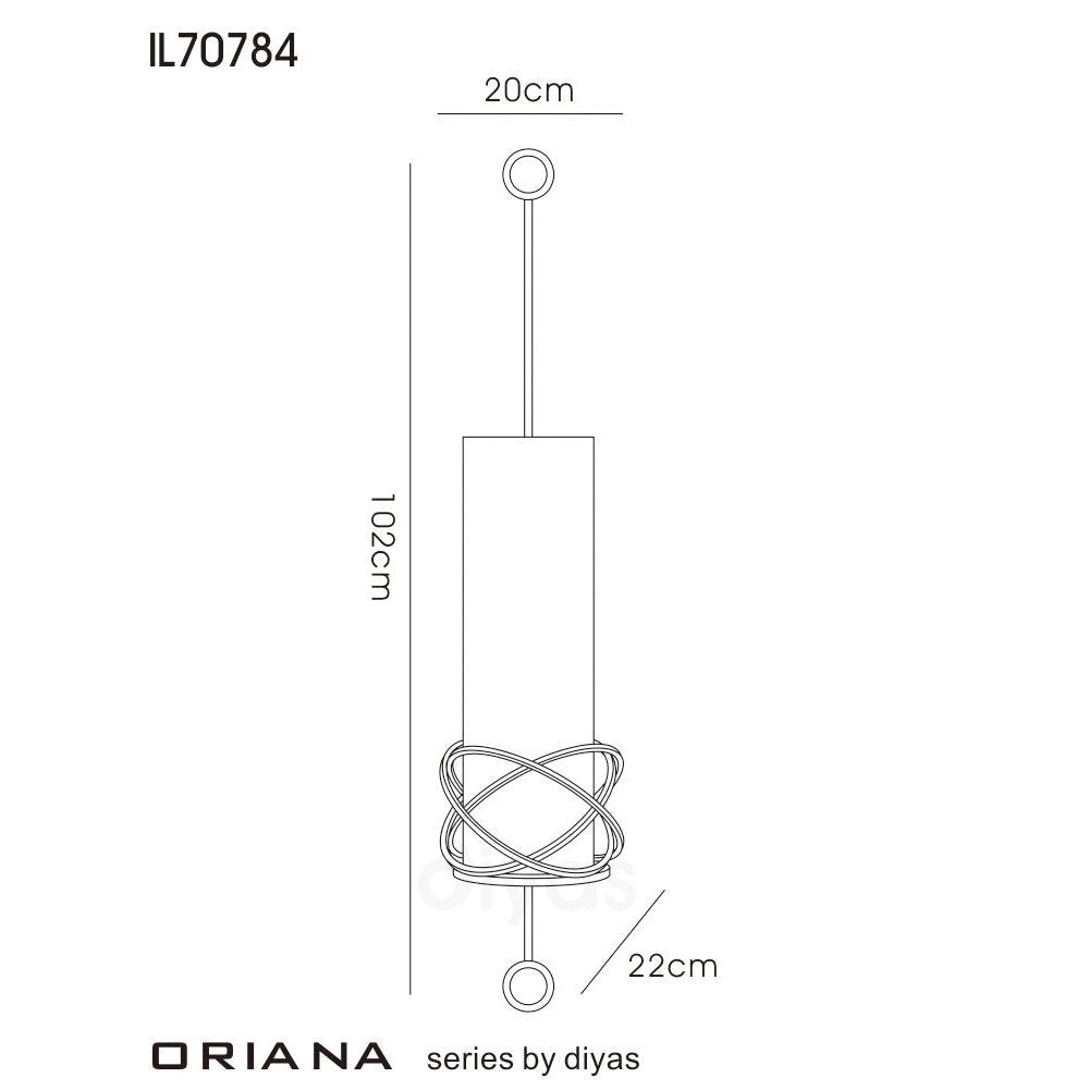 Diyas Home - Oriana Wall Candle Holder - Luminosity Designs Ltd
