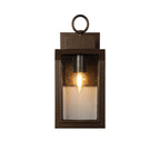 Oaks Lighting - Otley Vintage Style Outdoor Wall Lantern in Bronze, 1x E27, IP44 Rated (Oaks 216) - Luminosity Designs Ltd