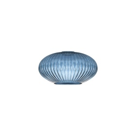 Large Oval Pendulum Ribbed Glass Shades