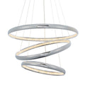 Ozias 3 Light Ring Pendant in Chrome With Integrated LED Under Crystal Detailing (Endon 90292) - Luminosity Designs Ltd