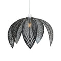 Oaks Lighting - Palm Matt Black Metal Non Electric Pendant Shade - Luminosity Designs Ltd