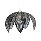 Oaks Lighting - Palm Matt Black Metal Non Electric Pendant Shade - Luminosity Designs Ltd