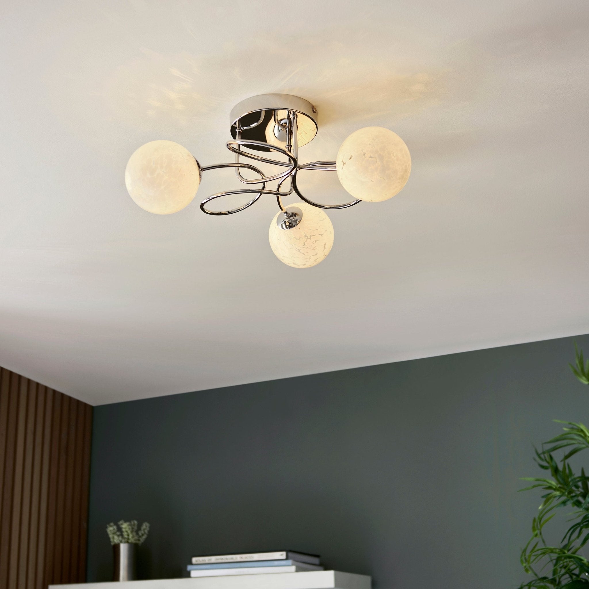 Luminosity Designs - Palmo 3 Light Flush Fitting - Luminosity Designs Ltd