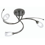 Oaks Lighting - Pandora Semi Flush Traditional Ceiling Light, 3x G9 (Oaks 1203/3) - Luminosity Designs Ltd