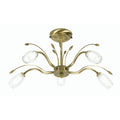 Oaks Lighting - Pandora Semi Flush Traditional Ceiling Light, 5x G9 (Oaks 1203/5) - Luminosity Designs Ltd