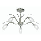 Oaks Lighting - Pandora Semi Flush Traditional Ceiling Light, 5x G9 (Oaks 1203/5) - Luminosity Designs Ltd
