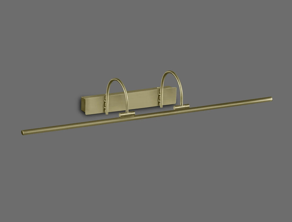 Mantra Fusion - Paracuru Large Double Armed Slimline Wall Lamp/Picture Light with Warm White Integrated LED (Mantra) - Luminosity Designs Ltd