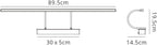 Mantra Fusion - Paracuru Large Double Armed Slimline Wall Lamp/Picture Light with Warm White Integrated LED (Mantra) - Luminosity Designs Ltd