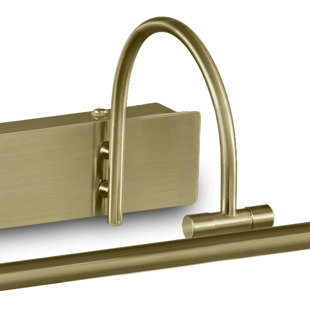 Paracuru Large Double Armed Slimline Wall Lamp/Picture Light with Warm White Integrated LED (Mantra)