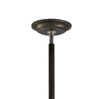 Diyas - Parker Industrial Pendant, 9 Light E27, Weathered Zinc/Brushed Nickel (Diyas IL31693) - Luminosity Designs Ltd
