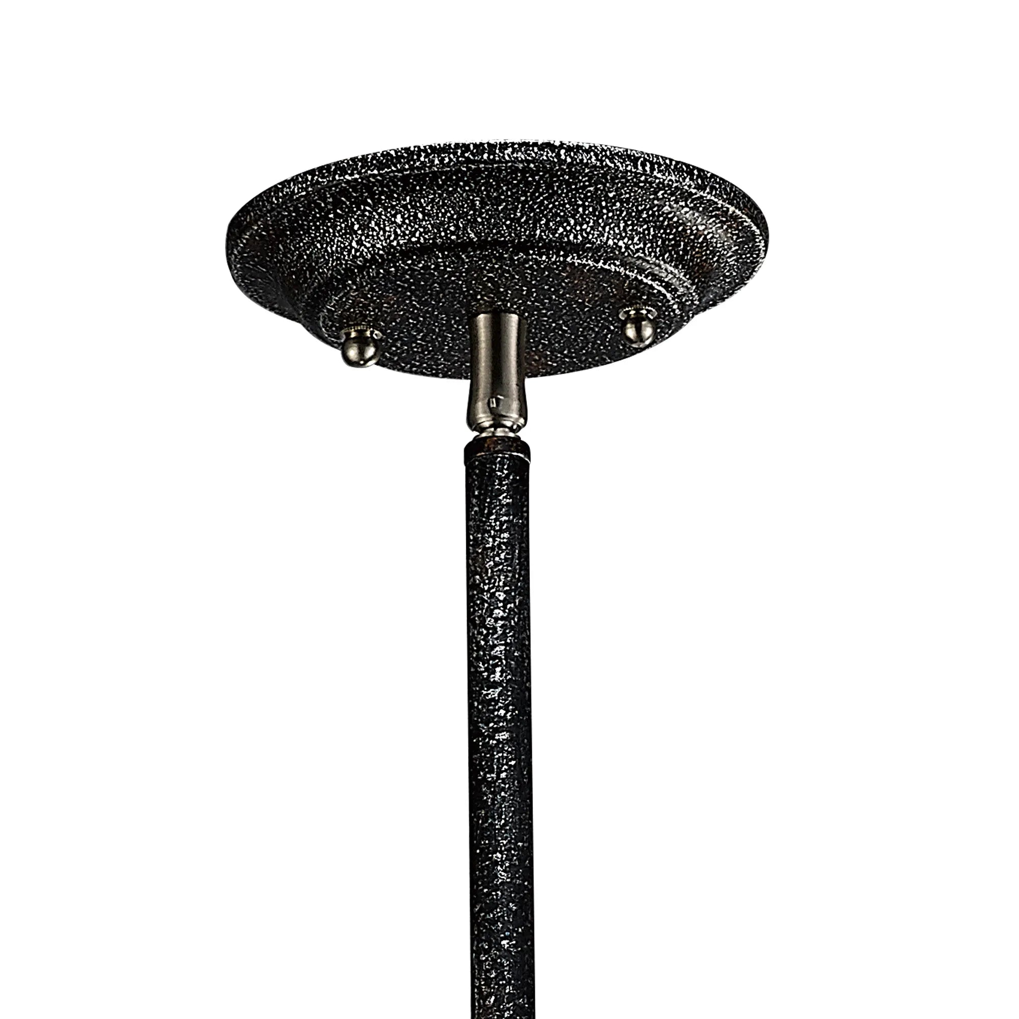 Diyas - Parker Pendant 1 Light E27 Weathered Zinc/Brushed Nickel - Luminosity Designs Ltd