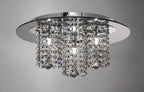 Diyas - Pegasus Ceiling 3 Light G9 Polished Mirror With Crystal - Luminosity Designs Ltd