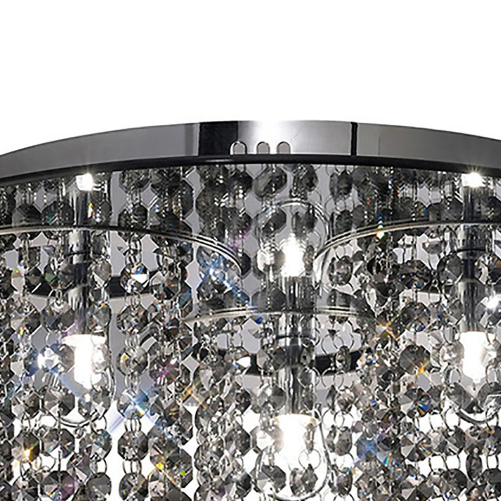 Diyas - Pegasus Ceiling 3 Light G9 Polished Mirror With Crystal - Luminosity Designs Ltd