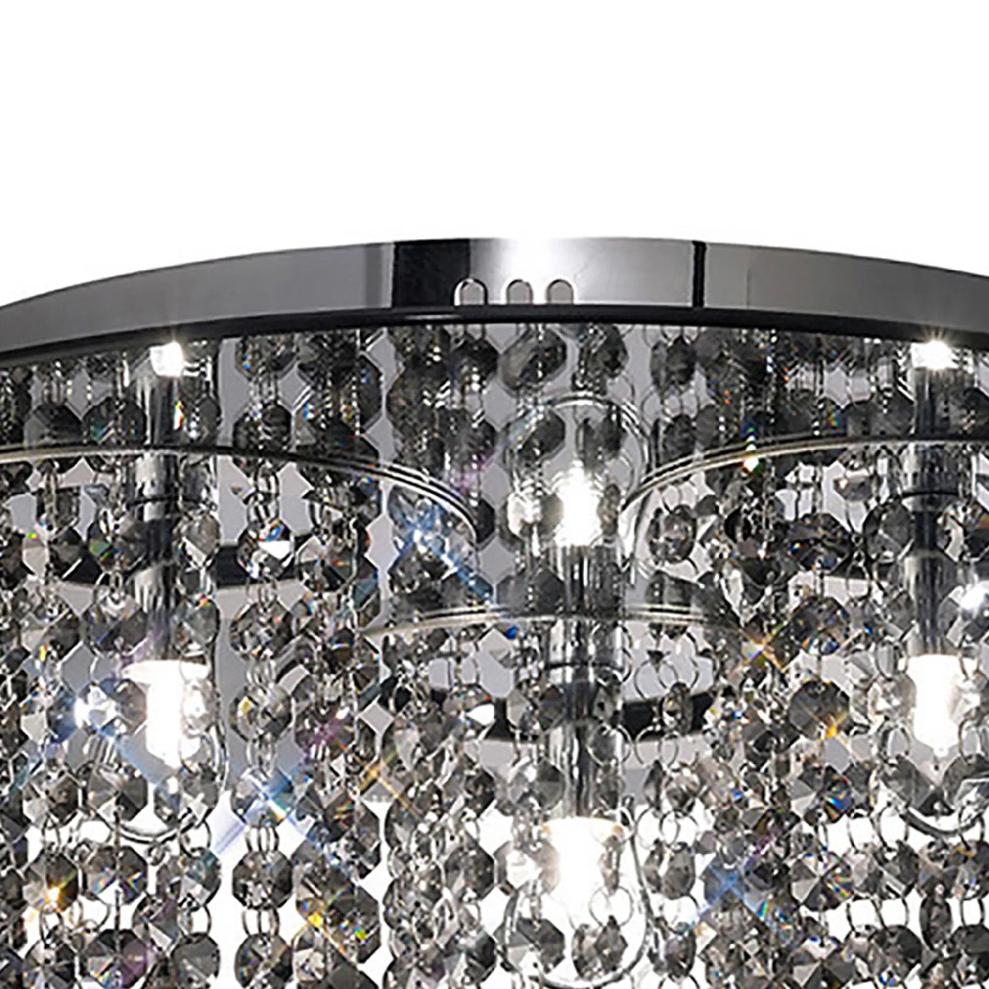 Diyas - Pegasus Ceiling 3 Light G9 Polished Mirror With Crystal - Luminosity Designs Ltd