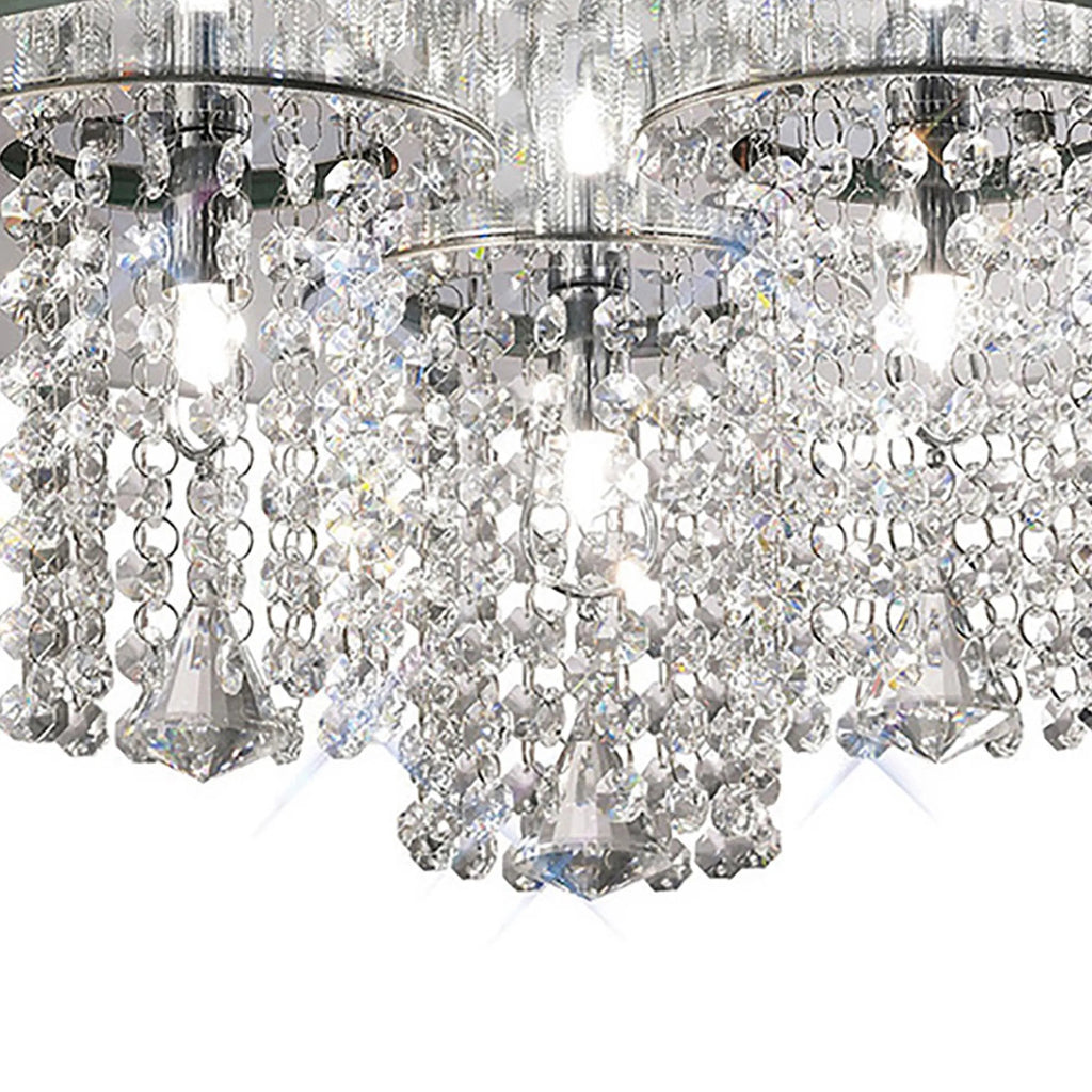 Diyas - Pegasus Ceiling 3 Light G9 Polished Mirror With Crystal - Luminosity Designs Ltd
