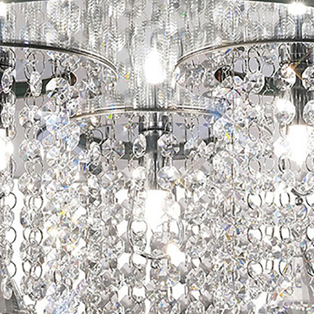 Diyas - Pegasus Ceiling 3 Light G9 Polished Mirror With Crystal - Luminosity Designs Ltd