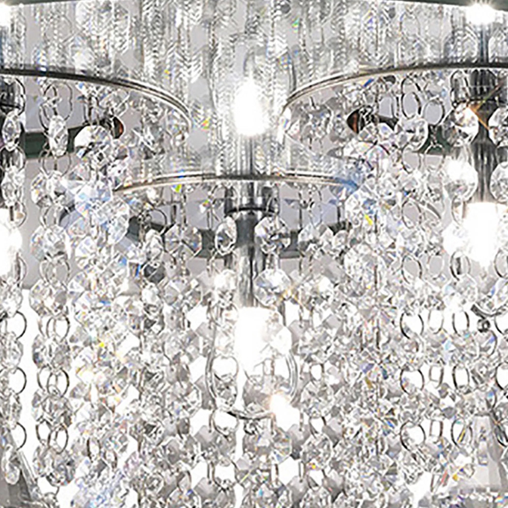 Diyas - Pegasus Ceiling 3 Light G9 Polished Mirror With Crystal - Luminosity Designs Ltd