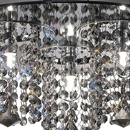 Pegasus Ceiling 3 Light G9 Polished Mirror With Crystal