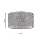 Oaks Lighting - Peria Matt Black Metal With Gold Inner Layer Honeycomb Non Electric Pendant Shade - Luminosity Designs Ltd