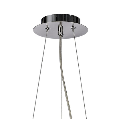 Phyllis Small Pendant, 2 Light G9, Polished Chrome/Crystal (Diyas IL31563)