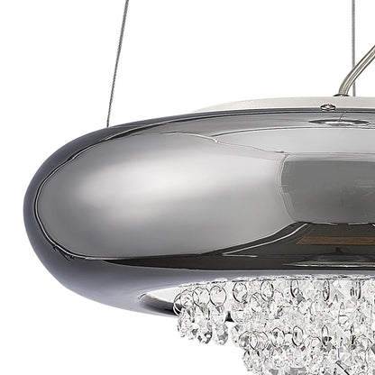 Phyllis Large Pendant,  3 Light G9,  Polished Chrome/Crystal (Diyas IL31563)