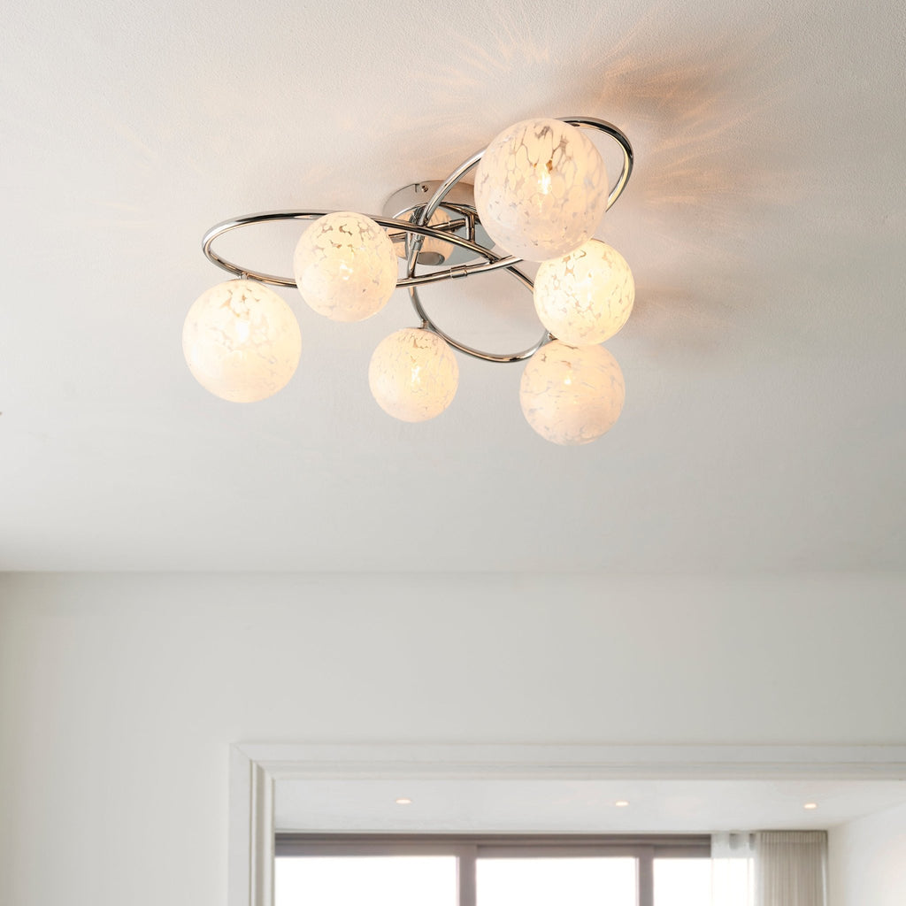 Luminosity Designs - Pinta 6 Light Flush Fitting - Luminosity Designs Ltd