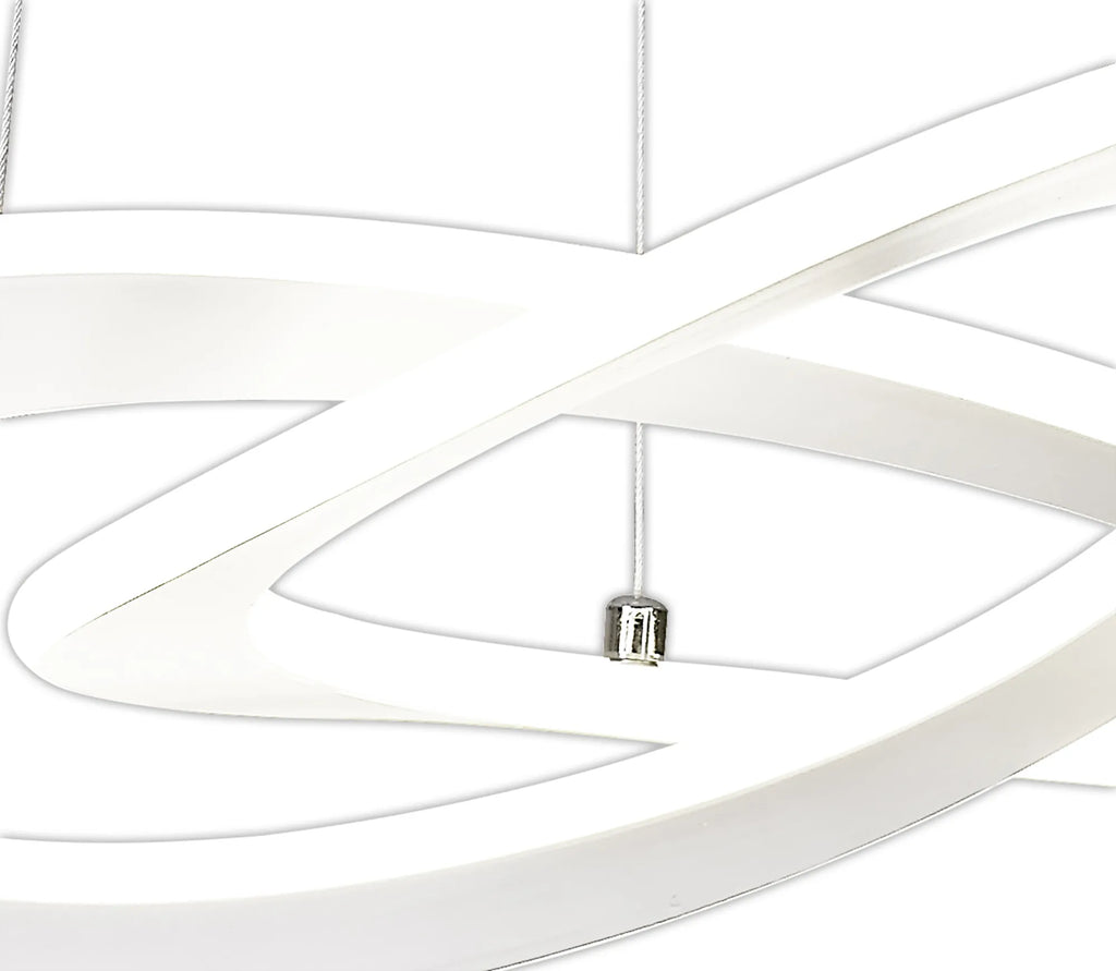 EX DISPLAY Planet LED Neon 49cm Pendant, 40W LED, 3000K, 1800lm, White