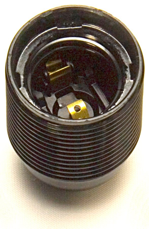 Luminosity Designs - Plastic ES Unswitched Lampholder (10mm) - Luminosity Designs Ltd