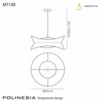 Mantra - Polinesia Large Eco Friendly Pendant - Luminosity Designs Ltd