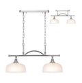 Luminosity Designs - Polished Nickel Sledmere 2 Light Bar (Converts to Semi Flush) 2x E27 - Luminosity Designs Ltd