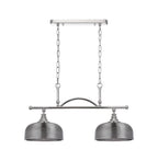 Luminosity Designs - Polished Nickel Sledmere 2 Light Bar (Converts to Semi Flush) 2x E27 - Luminosity Designs Ltd