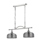 Luminosity Designs - Polished Nickel Sledmere 2 Light Bar (Converts to Semi Flush) 2x E27 - Luminosity Designs Ltd