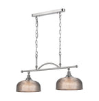 Luminosity Designs - Polished Nickel Sledmere 2 Light Bar (Converts to Semi Flush) 2x E27 - Luminosity Designs Ltd