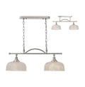 Luminosity Designs - Polished Nickel Sledmere 2 Light Bar (Converts to Semi Flush) 2x E27 - Luminosity Designs Ltd