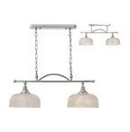 Luminosity Designs - Polished Nickel Sledmere 2 Light Bar (Converts to Semi Flush) 2x E27 - Luminosity Designs Ltd