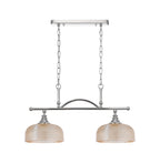Luminosity Designs - Polished Nickel Sledmere 2 Light Bar (Converts to Semi Flush) 2x E27 - Luminosity Designs Ltd