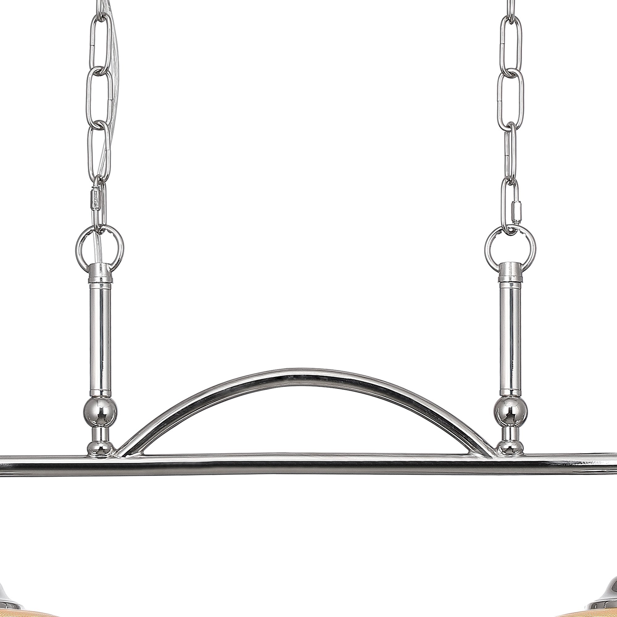 Luminosity Designs - Polished Nickel Sledmere 2 Light Bar (Converts to Semi Flush) 2x E27 - Luminosity Designs Ltd