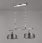 Luminosity Designs - Polished Nickel Sledmere 2 Light Bar (Converts to Semi Flush) 2x E27 - Luminosity Designs Ltd