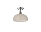 Luminosity Designs - Polished Nickel Sledmere 27cm Flush/Single Pendant, 1 Light Adjustable to Semi Flush, E27 - Luminosity Designs Ltd