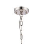 Luminosity Designs - Polished Nickel Sledmere 27cm Flush/Single Pendant, 1 Light Adjustable to Semi Flush, E27 - Luminosity Designs Ltd