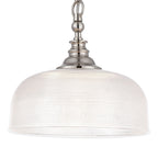 Luminosity Designs - Polished Nickel Sledmere 27cm Flush/Single Pendant, 1 Light Adjustable to Semi Flush, E27 - Luminosity Designs Ltd