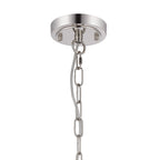 Luminosity Designs - Polished Nickel Sledmere 27cm Flush/Single Pendant, 1 Light Adjustable to Semi Flush, E27 - Luminosity Designs Ltd