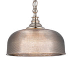 Luminosity Designs - Polished Nickel Sledmere 27cm Flush/Single Pendant, 1 Light Adjustable to Semi Flush, E27 - Luminosity Designs Ltd