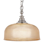 Luminosity Designs - Polished Nickel Sledmere 27cm Flush/Single Pendant, 1 Light Adjustable to Semi Flush, E27 - Luminosity Designs Ltd