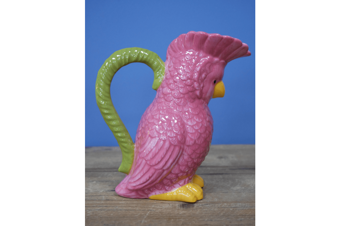 Luminosity Designs - Polly Parrot Tropical Themed China Jug - Luminosity Designs Ltd