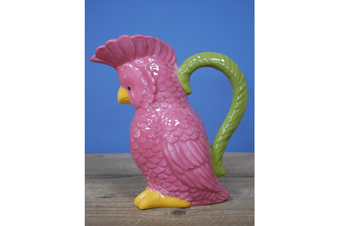 Luminosity Designs - Polly Parrot Tropical Themed China Jug - Luminosity Designs Ltd