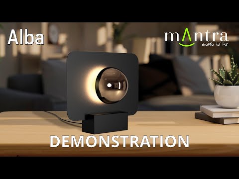 Alba Modern Art Style 25cm Table Lamp, 8W LED, 3000K, 640lm, (Mantra 8416)